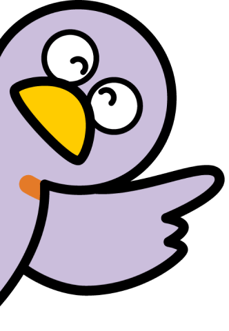 画面端から現れるコバトン